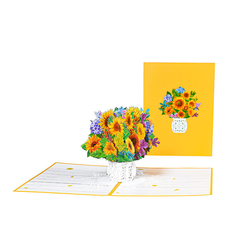 Three-dimensional Greeting Card Hand-carved Paper Blessing Card