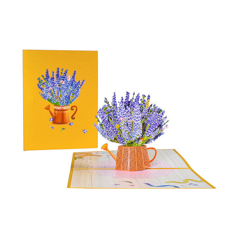 Three-dimensional Greeting Card Hand-carved Paper Blessing Card