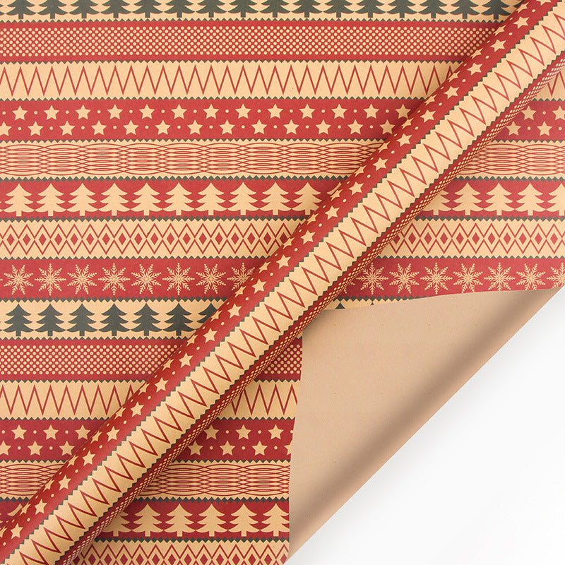 Vintage Christmas Kraft Wrapping Paper Christmas Gift Wrapping Paper