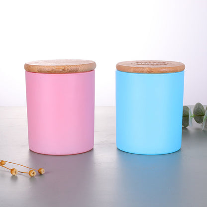 Multiple Colors Aromatherapy Glass Candle Cup Candle Holder