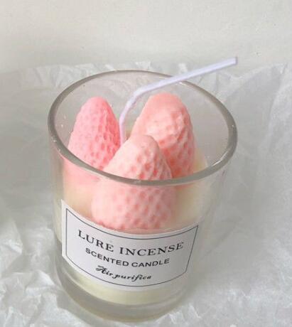 Strawberry Scented Candle Girl Lasting Room