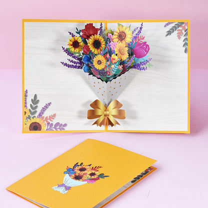 Three-dimensional Greeting Card Hand-carved Paper Blessing Card